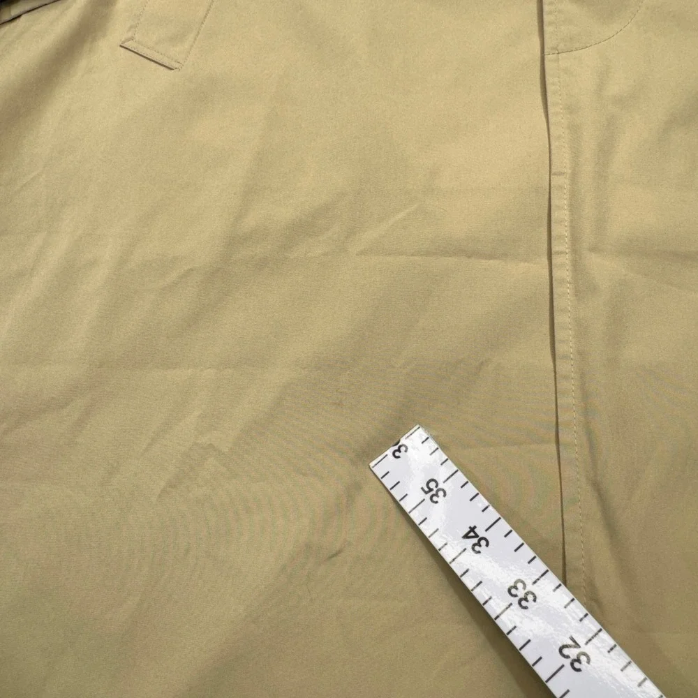 Vintage LL Bean Trench Coat Mens XL Tan Rain Overcoat Mac Jacket Oxford 0X723
